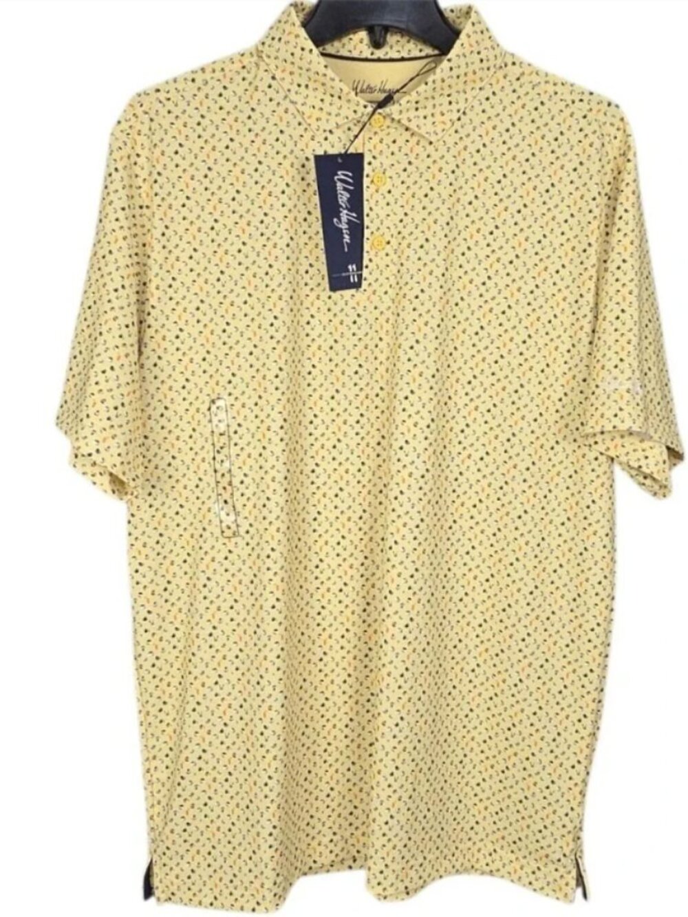 Walter Hagen Golf Polo Mens XL Yellow Beach Ball Cocktail Performance Shirt
